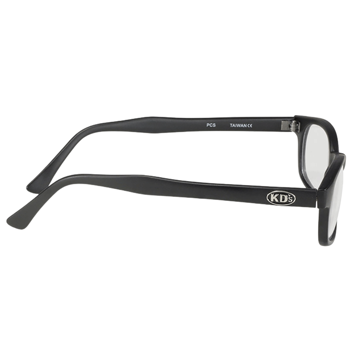 Sunglasses KD's 20015 - clear lenses - matte black frame