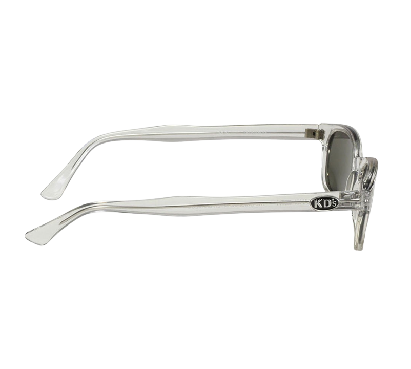 Sunglasses KD's Crystal 22018 - Clear frame and colored mirror lenses