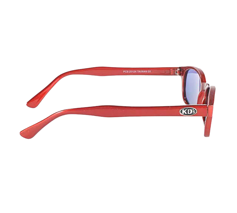 Sunglasses KD's 20124 - metallic red and mirror orange lenses