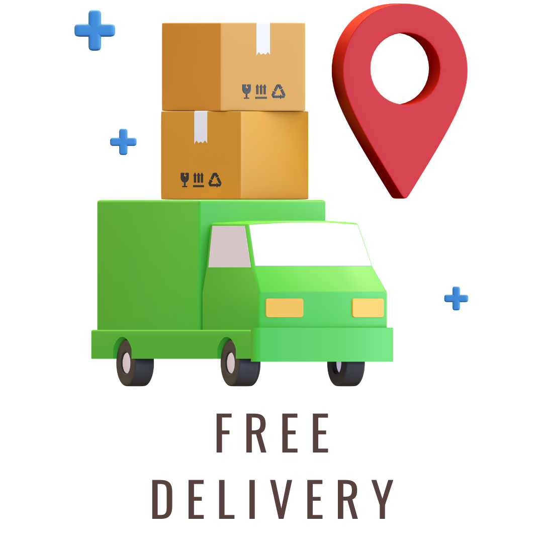 An icon indicating that the delivery of KD's sunglasses is free.