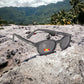 KD's 20019 sunglasses that fit under a motorcycle or ski helmet. Worn by SAMCRO bikers and Jax Teller in Sons of Anarchy. With a rugged matte black frame and polarized gray tinted lenses set in the mountains near the jungle.