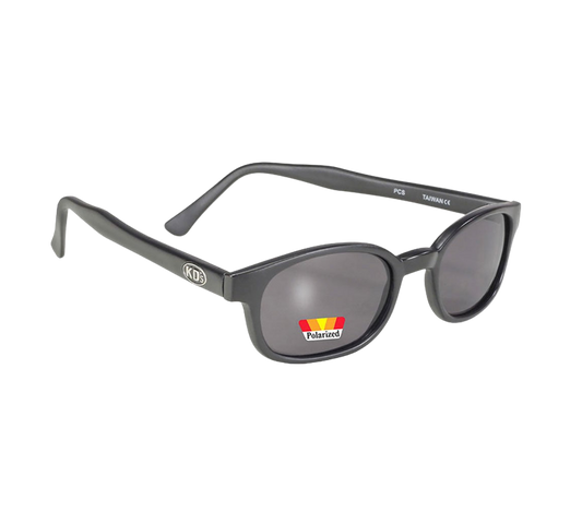 X-KD's 10019 sunglasses - Polarized gray lenses - Matte black frame