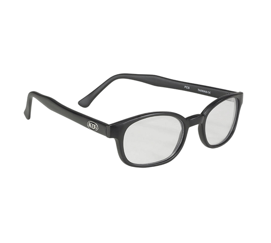X-KD's 10015 sunglasses - Clear lenses and matte black frame