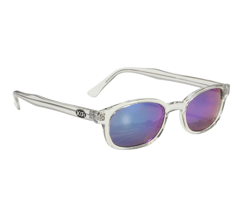 Sunglasses KD's Crystal 22018 - Clear frame and colored mirror lenses