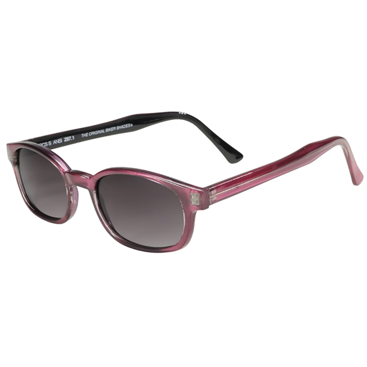 Sunglasses KD's 2116 Deco - Pearlescent purple frame and gray lenses