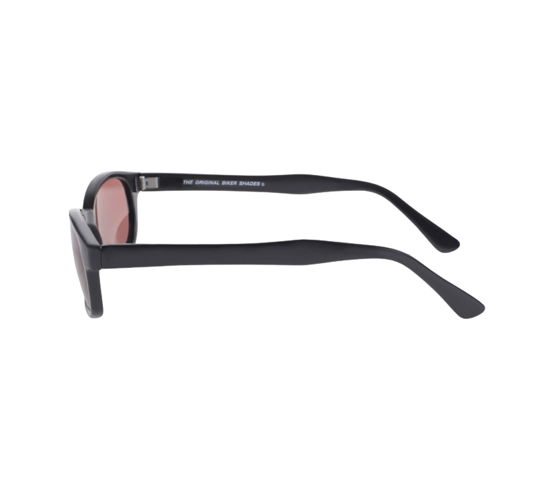 X-KD's 12120 - Pink lenses - Matte black frame sunglasses
