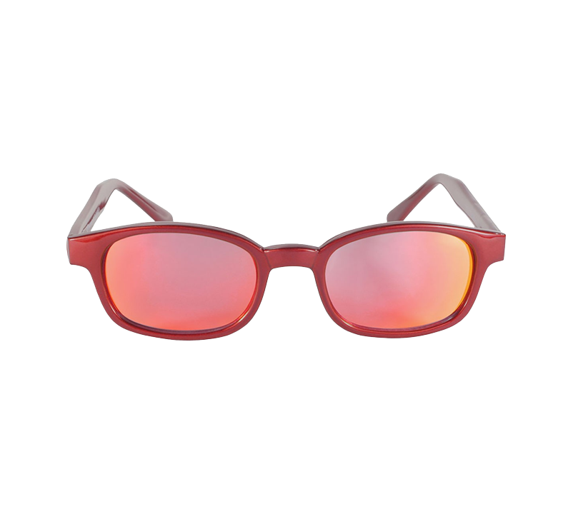 X-KD's 10124 - Metallic red mirrored lenses - Sunglasses