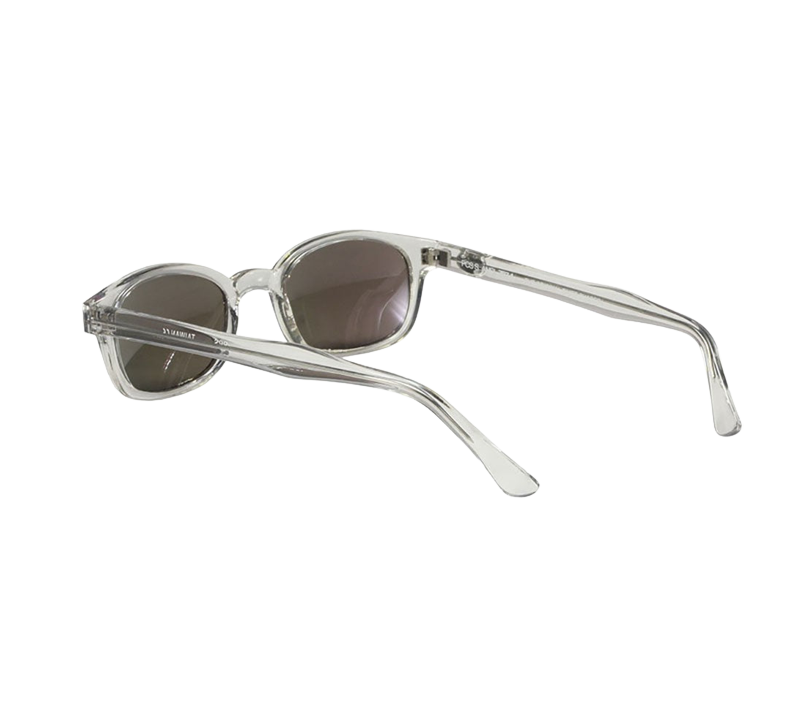 Sunglasses KD's Crystal 22018 - Clear frame and colored mirror lenses