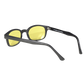 X-KD's 11112 - Yellow lenses - Matte black frame sunglasses