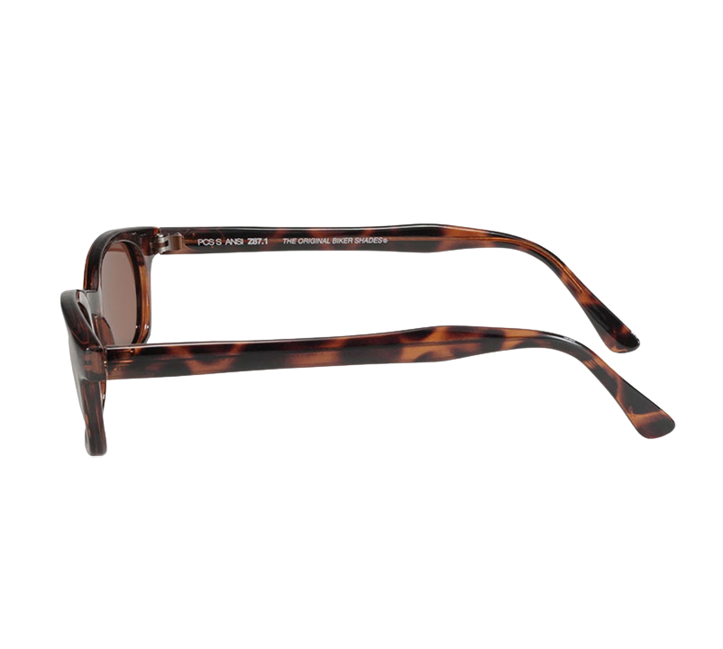 X-KD's 10029 sunglasses - Polarized amber lenses and tortoise shell design