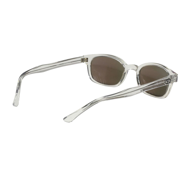 Sunglasses KD's Crystal 22018 - Clear frame and colored mirror lenses