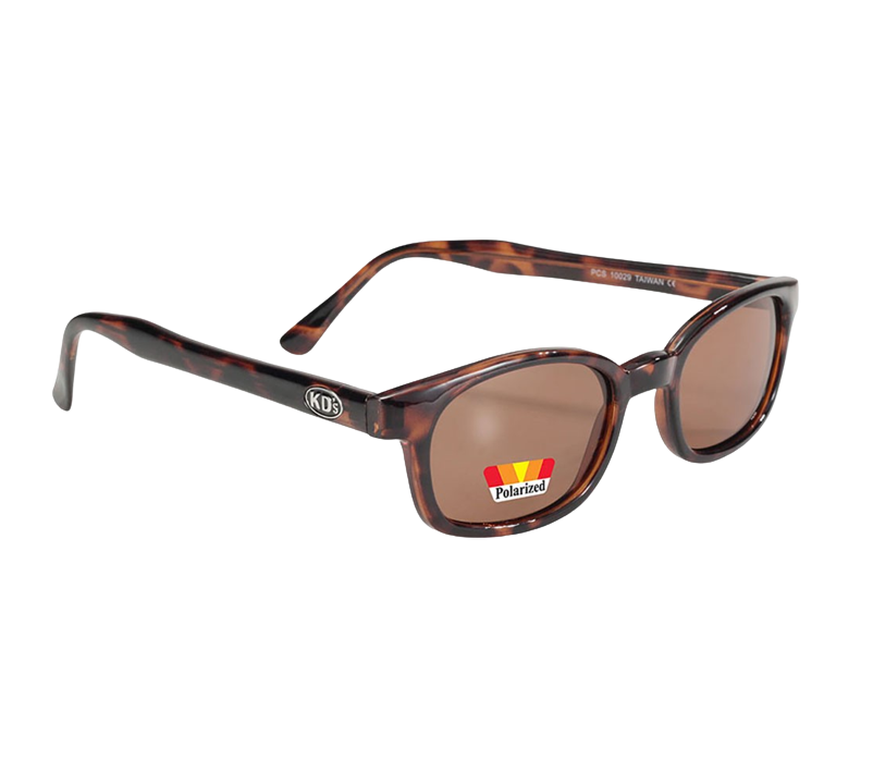X-KD's 10029 sunglasses - Polarized amber lenses and tortoise shell design