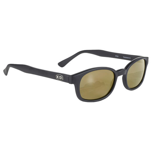 X-KD's 1000 sunglasses - Gold mirror and matte black frame